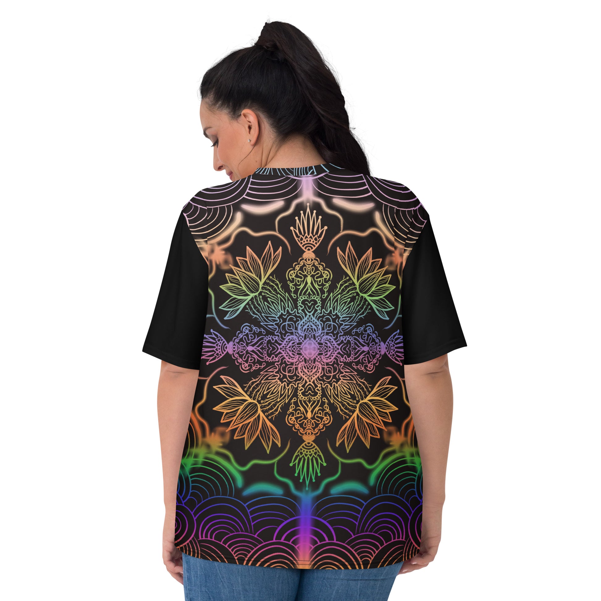 Garden of Realms t-shirt – model back view